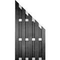 Produktbild: T & J WPC-Sichtschutzzaun Dalian Ecke Alu/Anthrazit gebürstet 90 x 180/90 cm
