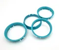 Produktbild: 4x Zentrierringe 70,0 - 66,6 I 70,0 auf 66,6 Türkis Zentrierring