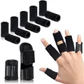 Produktbild: EDNYZAKRN Fingerschiene, 2er-Set Fingerbandage mit 10 Nylonhüllen Fingerschutz bei Verletzung für Trigger Finger