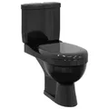 Produktbild: vidaXL Design Stand WC Bodenstehend mit Spülkasten Keramik Schwarz Toilette