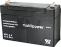 Produktbild: Multipower MP3,5-4 146844 Bleiakku 4V 3.5Ah Blei-Vlies (AGM) (B x H x T) 90 x 65 x 34mm Flachstecker 4.8mm Wartungsfrei, Geringe