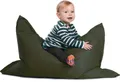 Produktbild: sunnypillow S Sitzsack Outdoor & Indoor | 100 x 70 cm mit 60L | Styropor Füllung Sessel für Kinder & Erwachsene Sitzkissen Sofa Beanbag viele Farben und Größen zur Auswahl Dunkelgrün