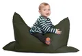 Produktbild: sunnypillow S Sitzsack, Outdoor & Indoor 100 x 70 cm mit 60L Styropor Füllung Sessel für Kinder & Erwachsene Sitzkissen Sofa Beanbag viele Farben und Größen zur Auswahl Dunkelgrün