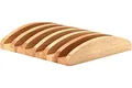 Produktbild: Continenta Bretterständer aus Gummibaumholz für 6 Bretter bis 2 cm Dicke, Brettständer, Brettchenständer, Größe: 20,5 x 18 x 6 cm