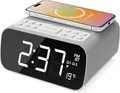 Produktbild: Bluetooth Radiowecker, Ladestation,Thermometer, dimmbar, Majority Darwin,WIE NEU