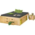 Produktbild: Inter Link - Claas Doppelbett 140x200 Cm Einschl. Lattenroste, Natur.