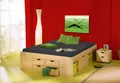 Produktbild: Bett Funktionsbett Jugendbett Claas 140 x 200 Kiefer massiv natur lackiert