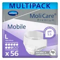 Produktbild: MoliCare Premium Mobile Einweghose: Diskrete Anwendung bei Inkontinenz für Frauen und Männer; 8 Tropfen, Gr. L (100-150 cm Hüftumfang), 4x14 Stück