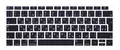 Produktbild: Russische / Deutsche Silikon Abdeckung für MacBook Air 13.3