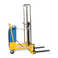 Produktbild: Mini-Stapler semi-elektrisch 250 kg, 1,4 m Hubhöhe, freitragende Gabelzinken