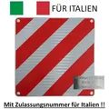 Produktbild: Warntafel ALU 50x50cm für Italien mit offizieller Typengenehmigung