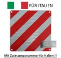 Produktbild: Warntafel ALU 50x50cm für Italien mit offizieller Typengenehmigung