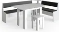 Produktbild: Eckbankgruppe Vicco Roman Weiß 210 x 150 cm mit Tisch, Model 34312