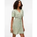 Produktbild: Vero Moda Minikleid VMALBA SS SHORT DRESS WVN NOOS Viskose, slim fit grün L (40)