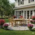 Produktbild: Gartenstuhl mit Armlehnen aus FSC-Akazienholz – Natur geölt