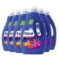 Produktbild: Coral Flüssigwaschmittel Optimal Color für bunte Wäsche 6 x 20 WL (6 x 1L), 6000 ml