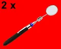 Produktbild: 2 Stück Teleskop Inspektionsspiegel Ø 30mm Spiegel Ausziehbar 170 - 490mm T912