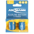 Produktbild: Ansmann X-Power Alkaline Batterie Baby C, LR14, 2er Papierblister