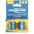 Produktbild: Ansmann X-Power Alkaline Batterie Baby C, LR14, 2er Papierblister