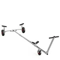 Produktbild: SUPROD Slipwagen Bootswagen Handtrailer faltbar Schlauchbootwagen TR260-L, PU, Ø 260 mm, schwarz/rot