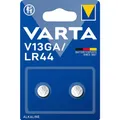 Produktbild: Varta V13GA Haushaltsbatterie, Einwegbatterie, Alkalibatterie, 1,5 V, 1,5 V, 125 mAh, Silber, 11,6 mm