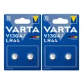 Produktbild: 2x 2er Pack V13GA VARTA Knopfzelle Batterie LR44 AG13 13GA V76PX SR44 V 13 GA