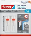 Produktbild: Tesa 77774, Drinnen, Hilfshaken, Rot, Weiß, Klebestreifen, 1 kg, Putz
