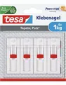 Produktbild: 4 tesa Klebenagel für Tapeten und Putz verstellbar Powerstrips Nagel