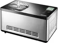 Produktbild: UNOLD 48845 Eismaschine Gusto - mit selbstkühlendem Kompressor, 180 W, 2 L Volumen, elegantes Edelstahlgehäuse, LCD-Display, Digitaler Timer
