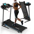 Produktbild: Kinetic Sports Laufband, klappbar, Konsole mit LCD-Display, 750 Watt Motor, bis 10 km/h schwarz
