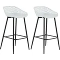 Produktbild: BARHOCKER IREK 2er-Set weiß/schwarz