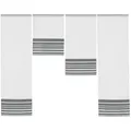 Produktbild: 4er-Set Miniflächen Vorhang   , grau , Synthetik , Maße (cm): B: 100 H: 120