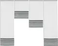 Produktbild: Design Mini Flächenvorhang Set anthrazit 4028 Scheibengardine Gardine 4-tlg