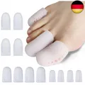 Produktbild: Echify Gel Zehenkappen - 12 Stück Atmungsaktive Zehenschutz Zehenkappen für E