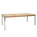Produktbild: Zebra Derex Tisch 100x220cm, Teak-Edelstahl