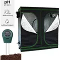 Produktbild: Growbox Gewächshaus Indoor Pflanzenzelt Zuchtzelt Growroom Zuchtschrank Darkroom Zimmergewächshaus Growschrank - 240x120x200 cm