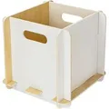Produktbild: HMF 3740-25CM-01 Aufbewahrungsbox Holz Zusammenstecken 25cm Weiß