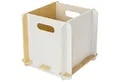 Produktbild: HMF Aufbewahrungsbox Praktische Regalbox aus Holz zum Zusammenstecken (1 St), Holzbox passend für Bücherregale, 25 x 25 x 25 cm, Weiß