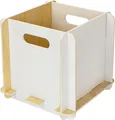 Produktbild: HMF Aufbewahrungsbox aus Holz zum Zusammenstecken passend für Bücherregale