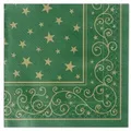 Produktbild: Sovie HORECA Serviette Liam in Grün aus Tissue Deluxe®, 4-lagig, 40 x 40 cm, 50 Stück - Weihnachten