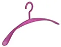 Produktbild: 1 Stück Kleiderbügel Garderobenbügel Wing violett - 45 cm breit - breite Schulterauflagen - Kuststoffkleiderbügel - körpergeformt