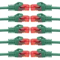 Produktbild: BIGtec LAN Kabel 0,25m Netzwerkkabel grün - 10 Stück - Gigabit Ethernet Kabel RJ45 Stecker Patchkabel für Patchpanel Netzwerk Switch Gaming kompatibel Playstation 5 PS5 XBOX Nintendo Switch 2-Station