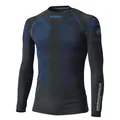 Produktbild: Held 3D-Skin Cool Top Shirt Langarm Schwarz/Blau XXL Motorrad Funktionswäsche
