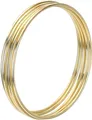 Produktbild: Goldener Reifen,Metall Ring Goldener Reifen4er Pack Gold Metallringe Reifen M...