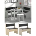 Produktbild: VCM Holz Eckbank Sitzbank für Esstisch Bank mit Truhe Esal Maße H. 80 x B. 80 x T. 42 cm