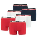 Produktbild: 6er Pack Herren Levis SPRTSWR Logo Boxer Brief Boxershorts Unterwäsche Pants, Farbe:White/Blue/Red, Bekleidungsgröße:XL
