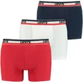 Produktbild: LEVIS Levi's Herren Boxer-Shorts, 3er Pack - Sportswear Logo Boxer Brief, Cotton Stretch