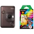 Produktbild: Fujifilm Instax Mini LiPlay deep bronze + Rainbow Film| Preis nach Code SOMMER