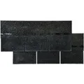 Produktbild: Bitumen-Rechteckschindel Schwarz 2 m²/ Paket
