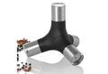 Produktbild: AdHoc Salz-/Pfeffermühle magnetische 4in1 Mühle GIANT manuell, das Multitalent für Pfeffer, Salz, Chili & Co.
